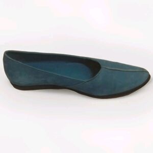 Arche Turquoise Pointed Toe Leather Ballerina Flats 7 Designer Chic Minimalist